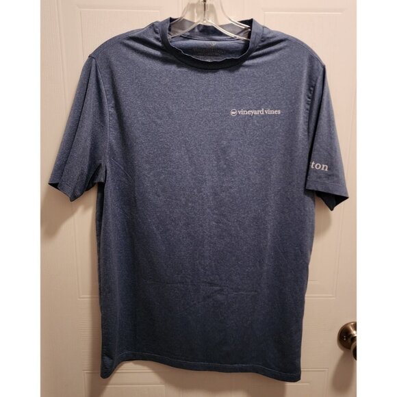 Vineyard Vines Performance Mens Short Sleeve Stretch Shirt "CHARLESTON" Blue XS - Picture 1 of 10